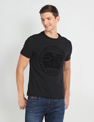 U S Polo Assn Denim Co Crew Neck Brand Print T-Shirt