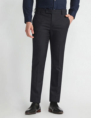 Arrow Tapered Fit Solid Trousers