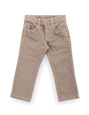 U S Polo Assn Kids Boys Mid Rise Corduroy Trousers