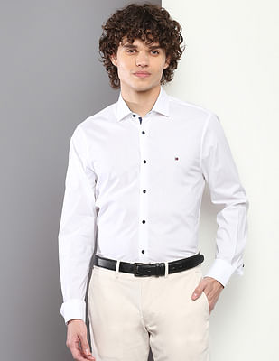 Tommy Hilfiger Cotton Poplin Slim Fit Shirt