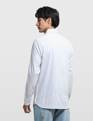 Buy Arrow Sport Vertical Striped Chelsea Slim Fit Shirt - NNNOW.com
