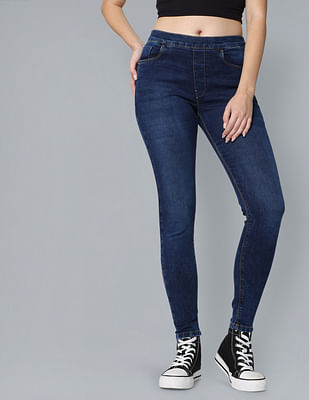 Flying Machine Women Mid Rise Veronica Skinny Fit Jeans