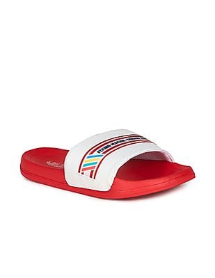 とさ専用 Buy Flying Machine Men Open Toe Brand Tape Takashi Slides - NNNOW.com