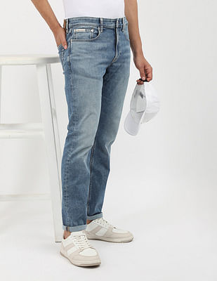 Calvin Klein Jeans Mid Rise Straight Fit Jeans