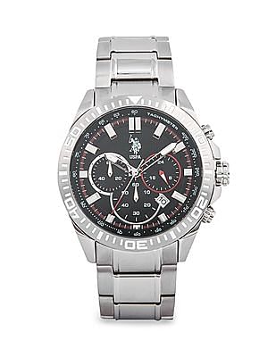 us polo assn stainless steel watch