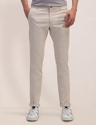 U S Polo Assn Denver Slim Fit Solid Trousers