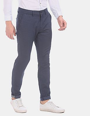 pinstripe casual trousers