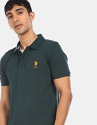 U S Polo Assn Standard Fit Pique Polo Shirt