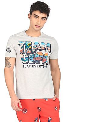 U S Polo Assn Denim Co Crew Neck Brand Print T-Shirt