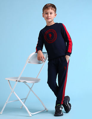 U S Polo Assn Kids Boys Solid Regular Fit Joggers