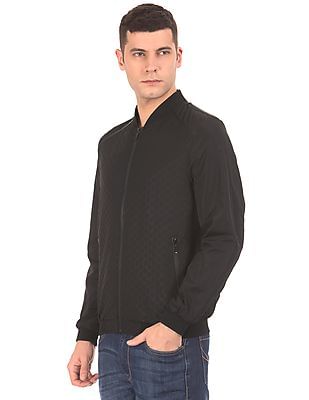 Buy Arrow Newyork Laser Cut Panel Bomber Jacket - NNNOW.com