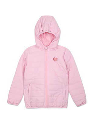 U S Polo Assn Kids Hooded Solid Puffer Jacket