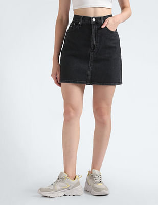 Tommy Hilfiger Washed Mom Mini Skirt