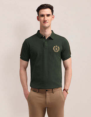 U S Polo Assn Solid Cotton Polo Shirt