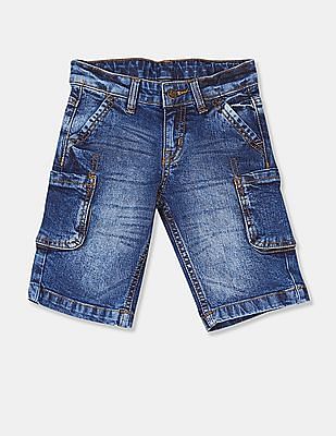 boys denim cargo shorts