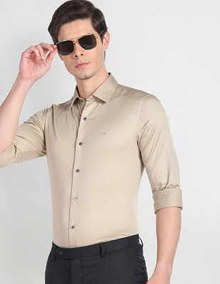 Arrow Newyork Point Collar Twill Shirt