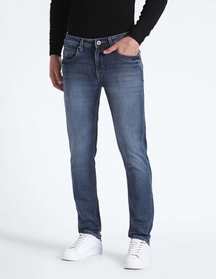 Flying Machine Mid Rise Stone Wash Jeans