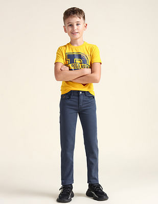 U S Polo Assn Kids Slim Fit Dark Washed Jeans