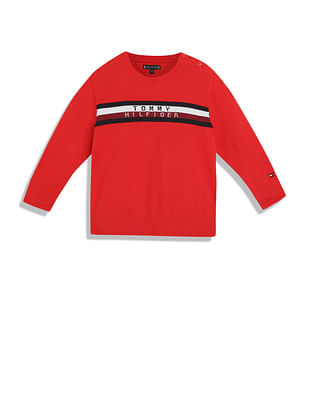 Tommy Hilfiger Kids Boys Global Stripe Sweater