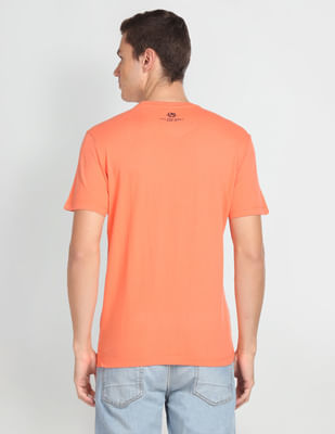 新品 unoa PeoMeow Coral orange ウノア Tシャツ Buy U.S. Polo Assn. Cotton Graphic Print T-Shirt - NNNOW.com