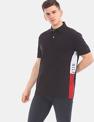 tommy hilfiger polo shirt black