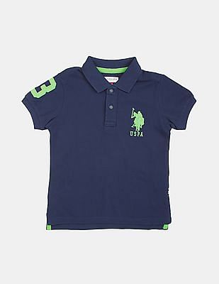 U S Polo Assn Kids Solid Pique Polo Shirt