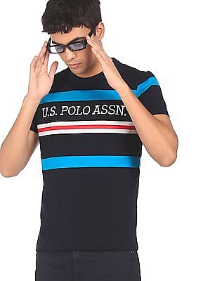 U S Polo Assn Crew Neck Striped T-Shirt