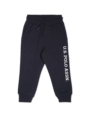 U S Polo Assn Kids Cotton Solid Joggers