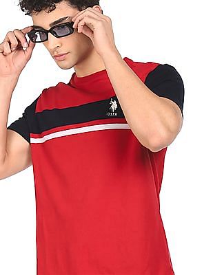 U S Polo Assn Crew Neck Striped T-Shirt