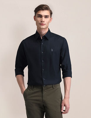 U S Polo Assn Tailored Fit Dobby Shirt