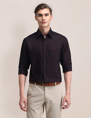 U S Polo Assn Tailored Fit Solid Shirt