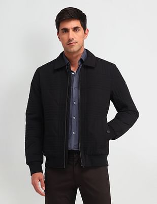 Arrow Solid Regular Fit Casual Jacket