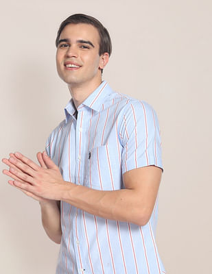 U S Polo Assn Iconic Oxford Stripe Shirt