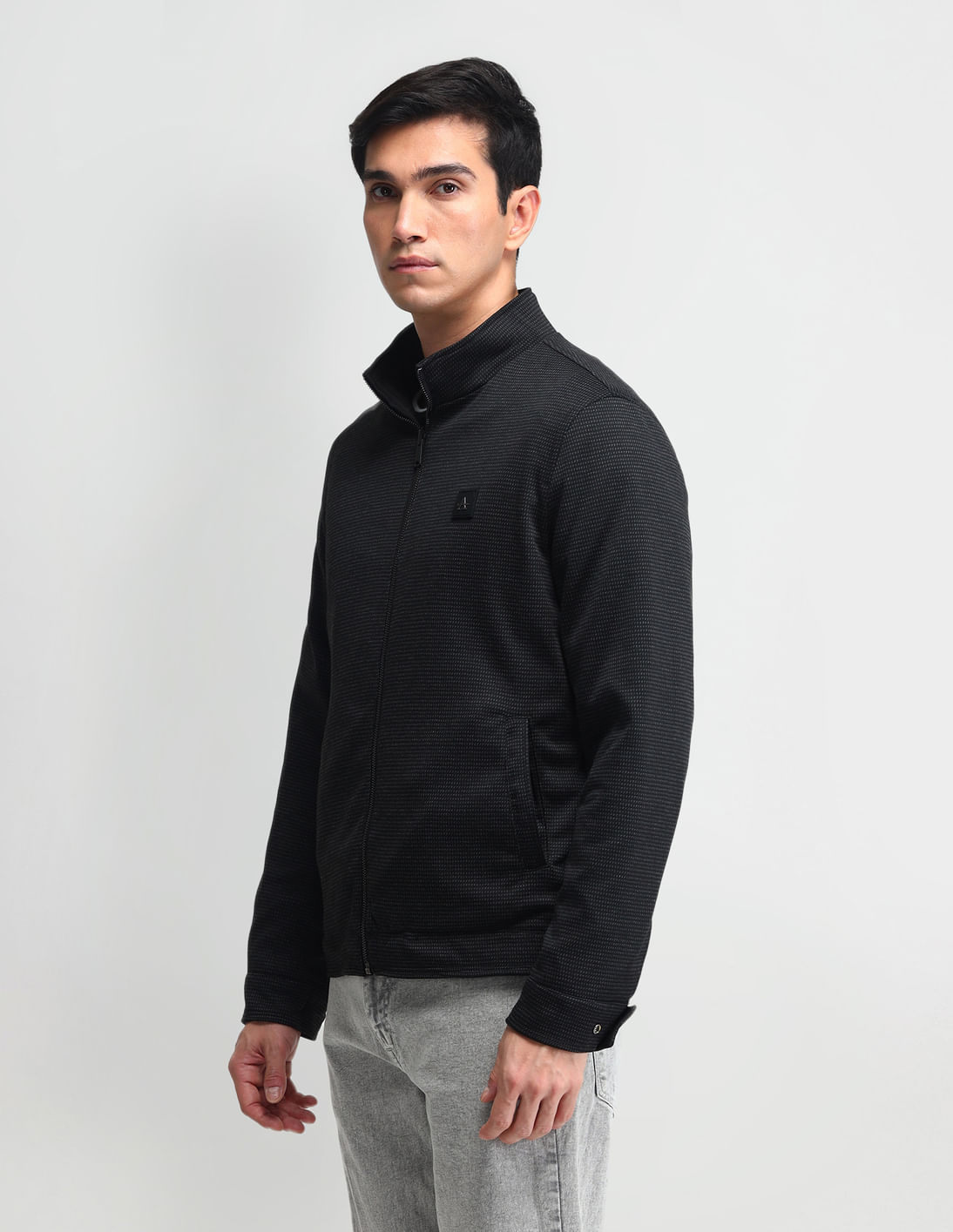 Buy Arrow Sport Solid Regular Fit Reversible Jacket - NNNOW.com