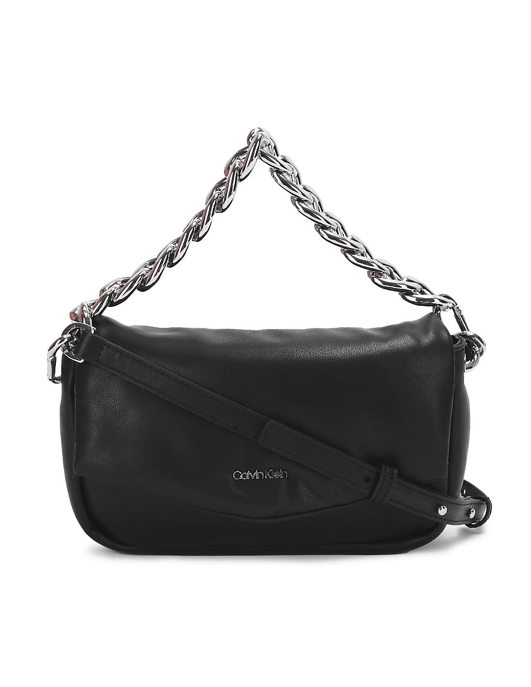 Buy Calvin Klein Women Black Solid Puffed Crossbody Sling Bag - NNNOW.com