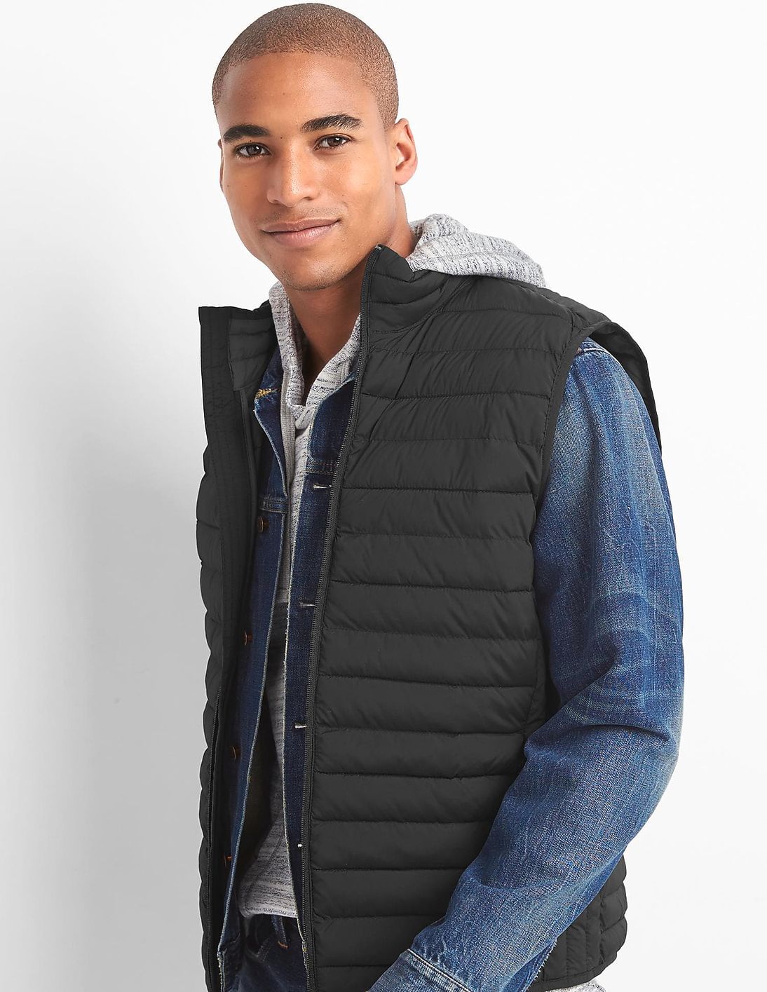 ジャケット・アウター sol Reversible Puffer Vest Buy GAP Cold Control Lite Puffer Sleeveless Jacket - NNNOW.com