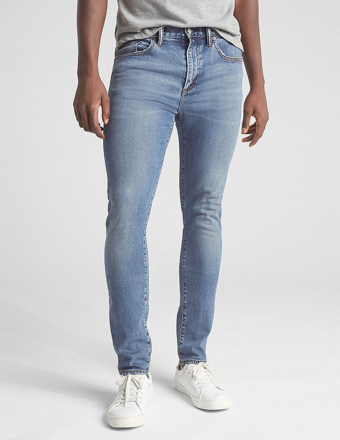 Buy GAP Men Blue Skinny Stretch Jeans - NNNOW.com
