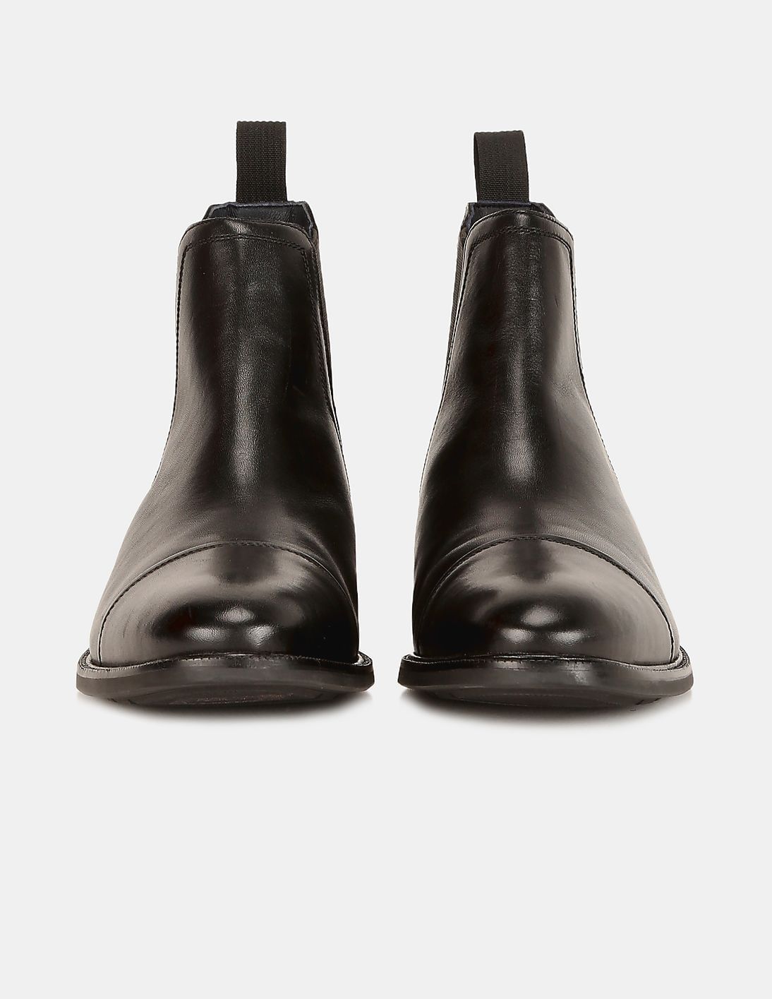 Buy Cole Haan Men Black Buckland Cap Toe Leather Chelsea