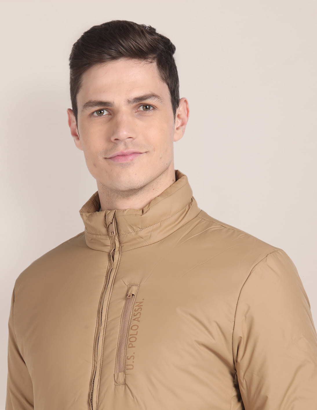 POLO ベージュ ジッパー付きジャケット POLO ラルフローレン スイングトップ ジャケット ベージュ S 美品の