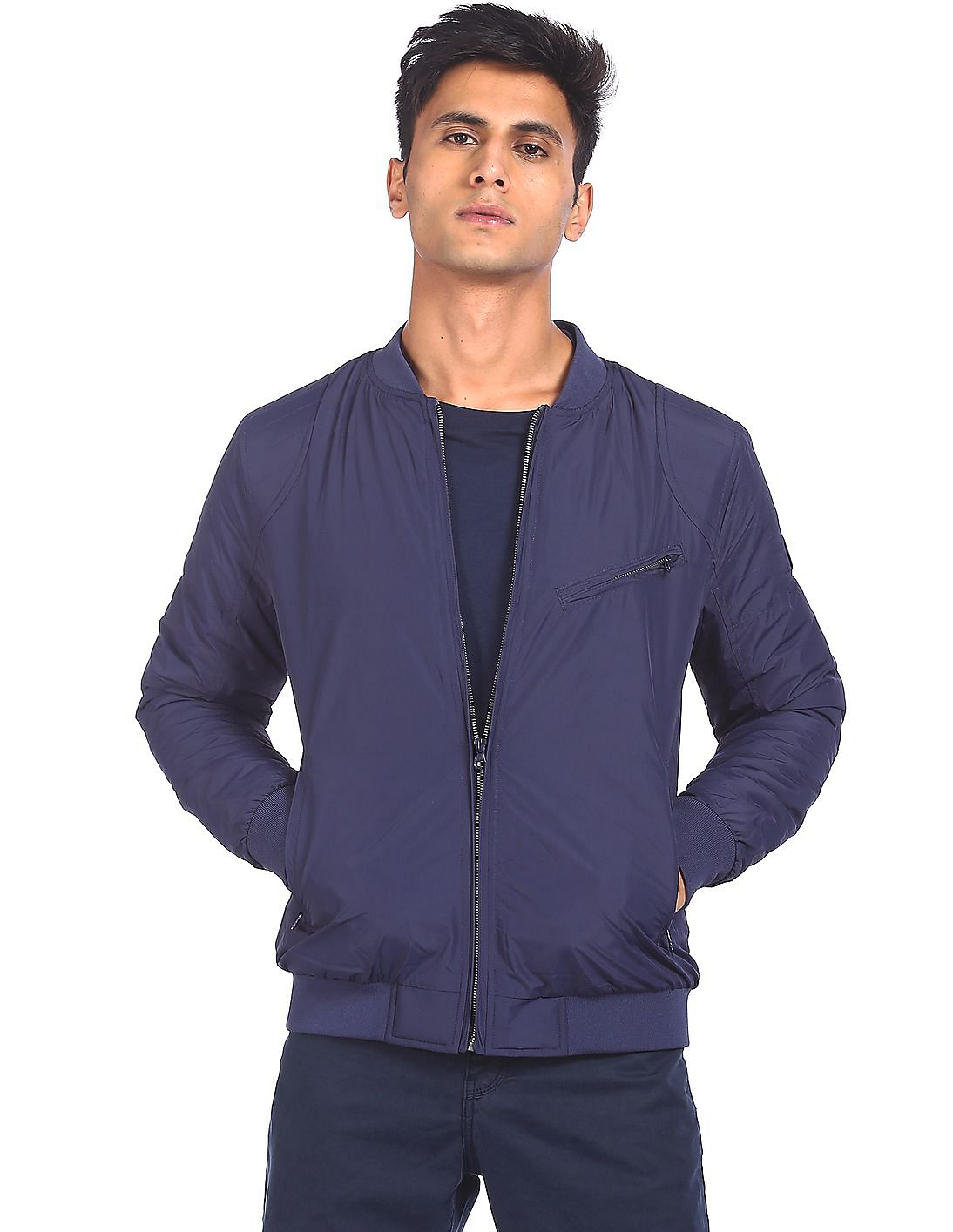 Buy U.S. Polo Assn. Solid Long Sleeve High Neck Jacket - NNNOW.com