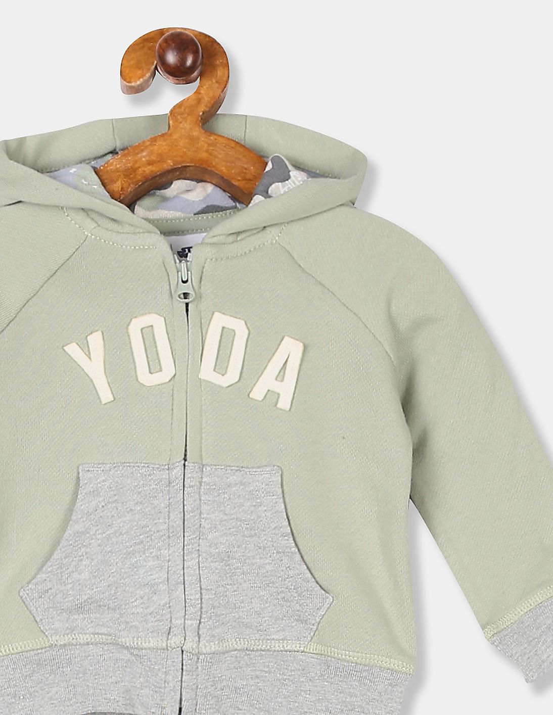 Green Star Wars Yoda Hoodie Sweatshirt 