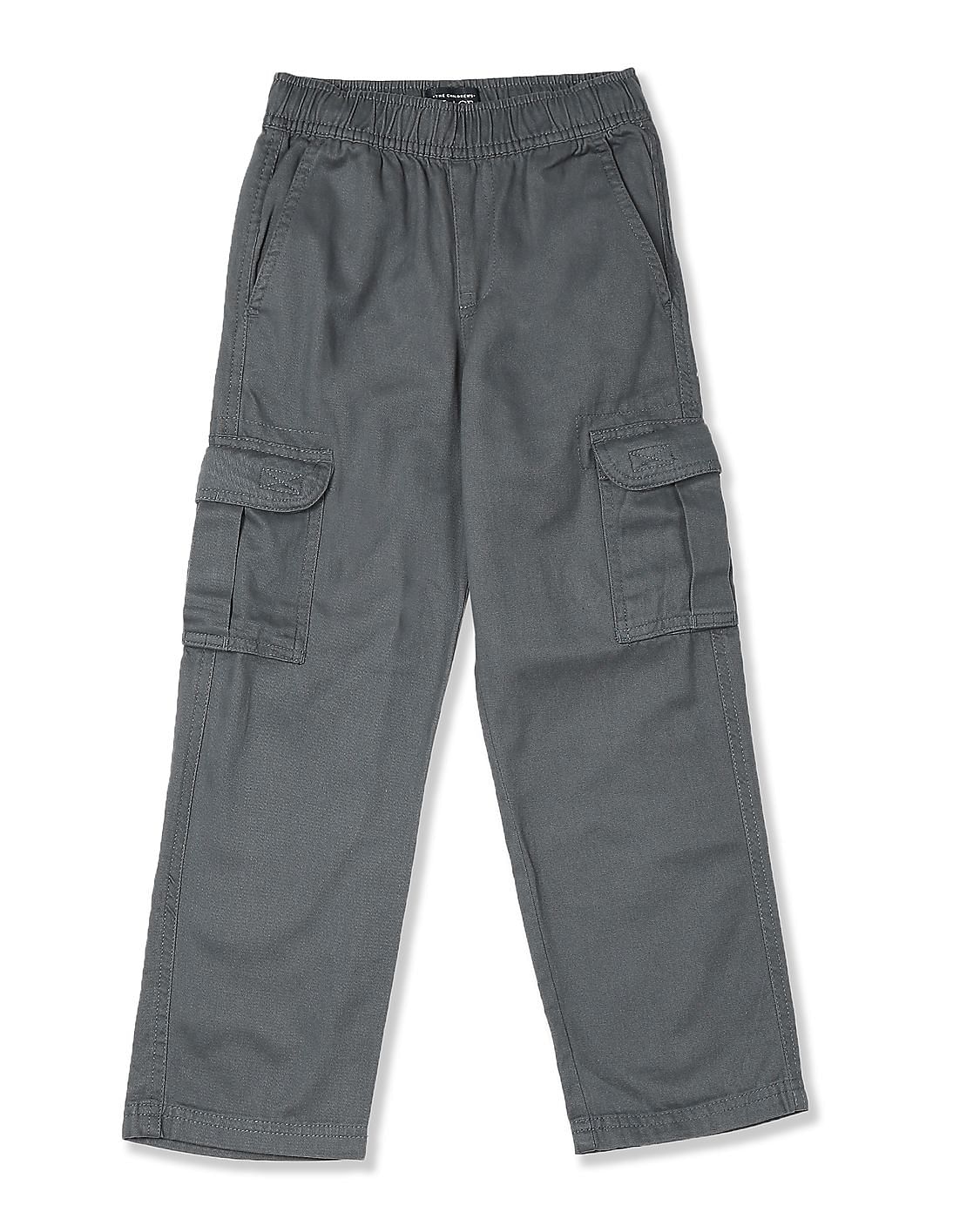 Buy The Children's Place Boys Boys Grey PullOn Cargo Pants