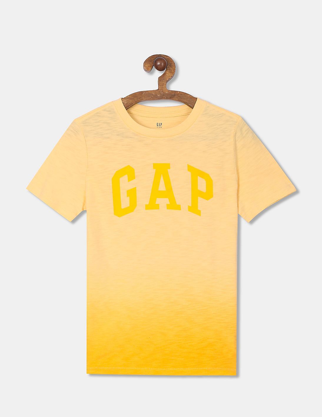 Buy GAP Boys Yellow Brand Logo Ombre T-Shirt - NNNOW.com