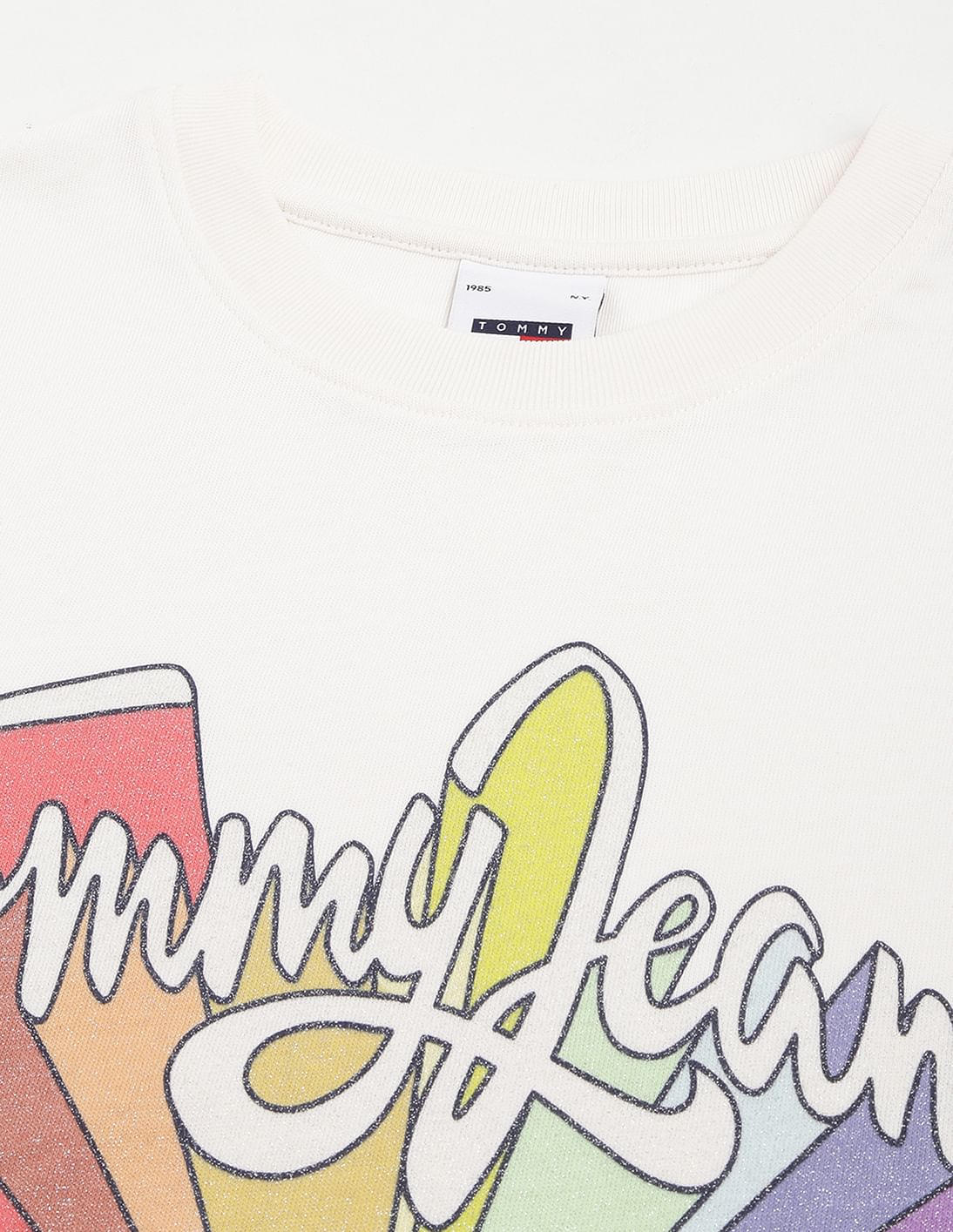 Buy Tommy Hilfiger Transitional Cotton Rainbow Flag T Shirt NNNOW