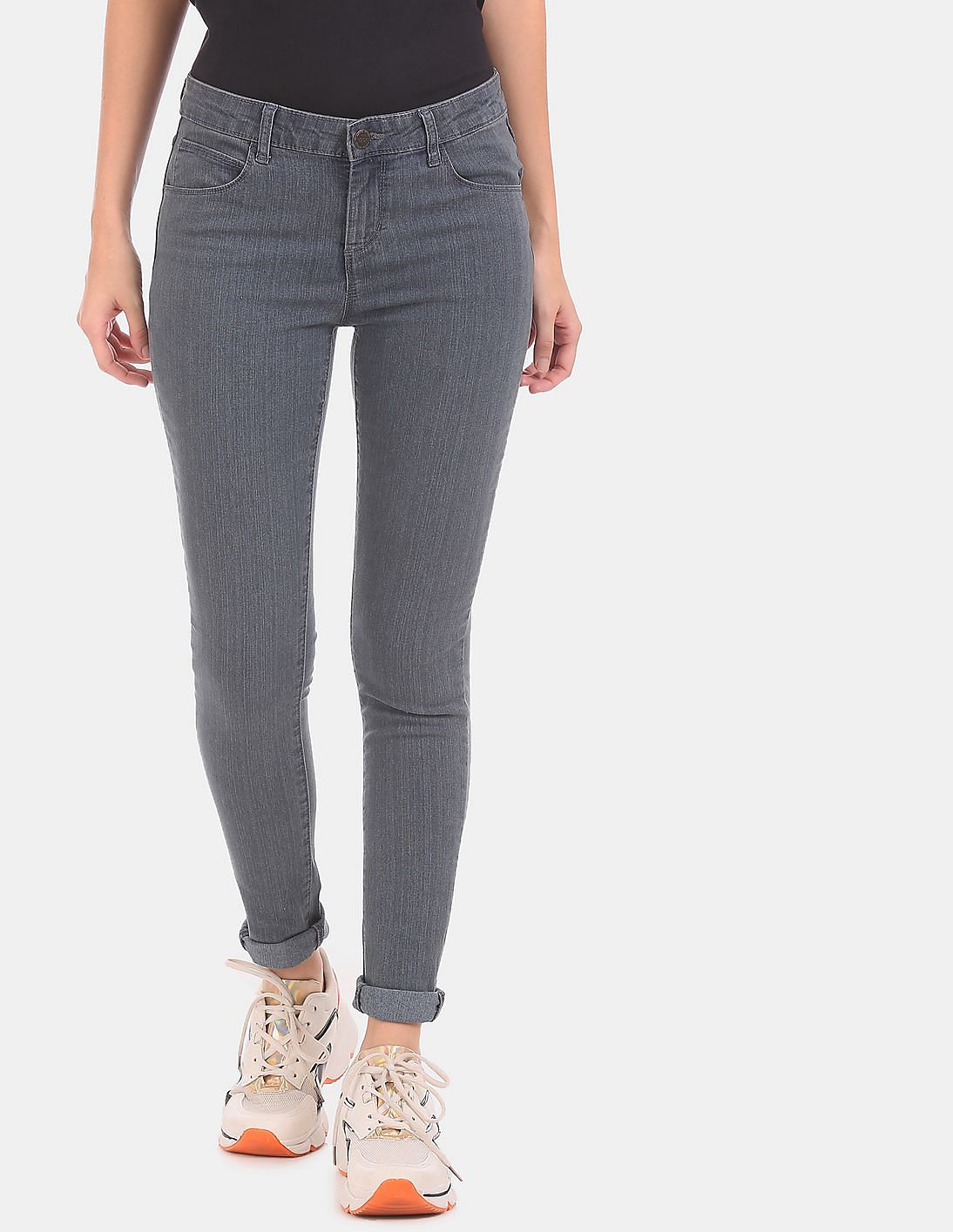 dark wash grey jeans
