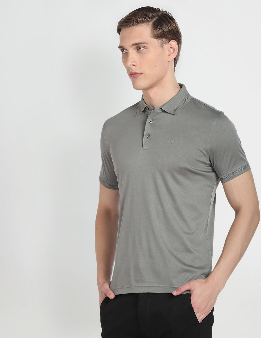 Buy Arrow Mercerised Cotton Solid Polo Shirt - NNNOW.com