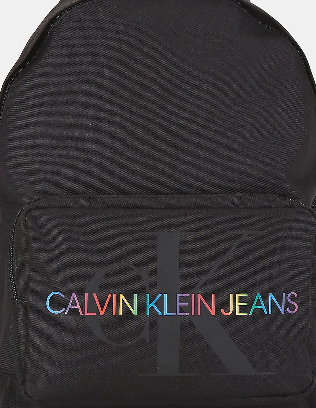 Buy Calvin Klein Men Black Logo Pocket Pride Round Backpack NNNOW