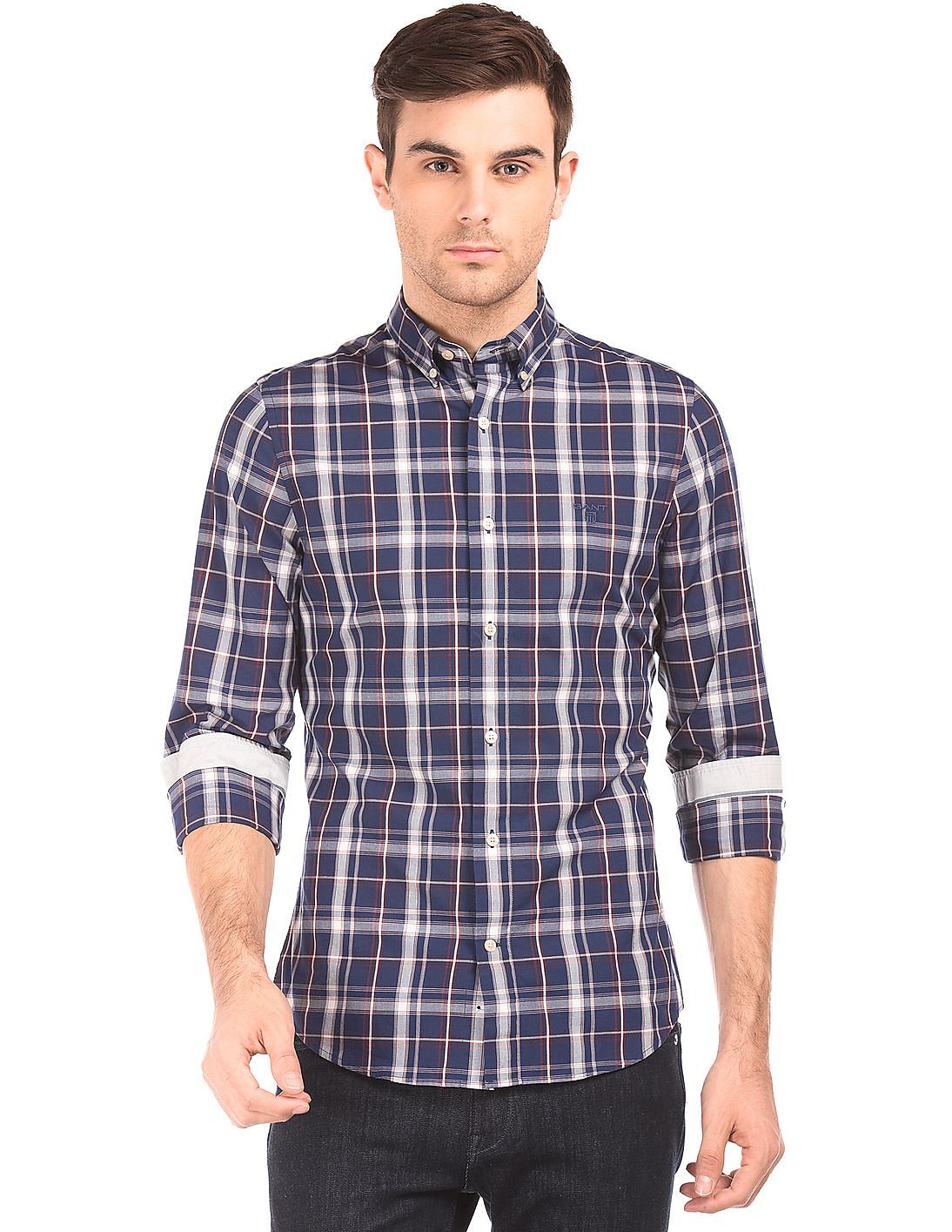 Buy Gant Men Button Down Check Shirt - NNNOW.com