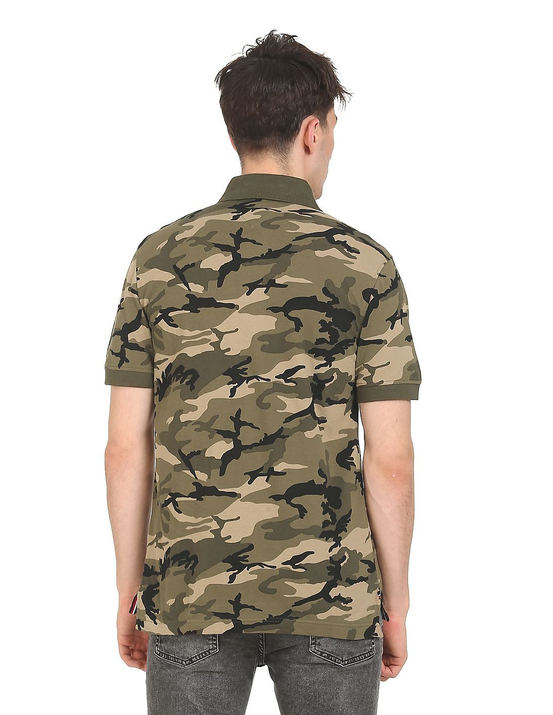 ブリーフィングCAMO PRINT POLO