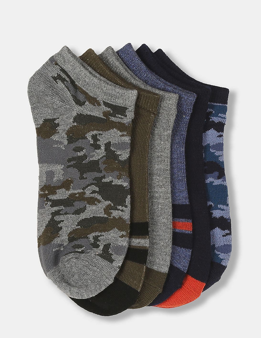 Buy The Children's Place Boys Boys Assorted Sporty Camo Ankle Socks 6 ...